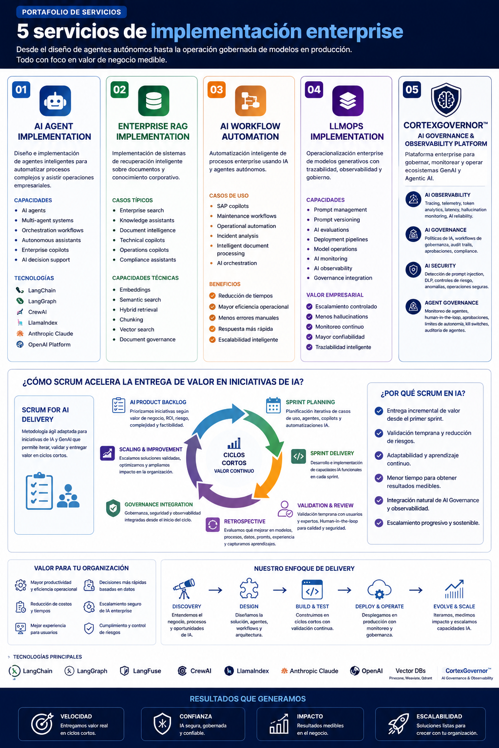 5 Servicios de Implementación Enterprise — DiscoveryFast